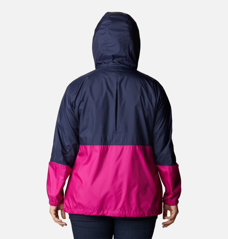 Jacheta Columbia Flash Forward Windbreaker Dama Bleumarin Fucsie | Plus Size MN8MZ9QA1